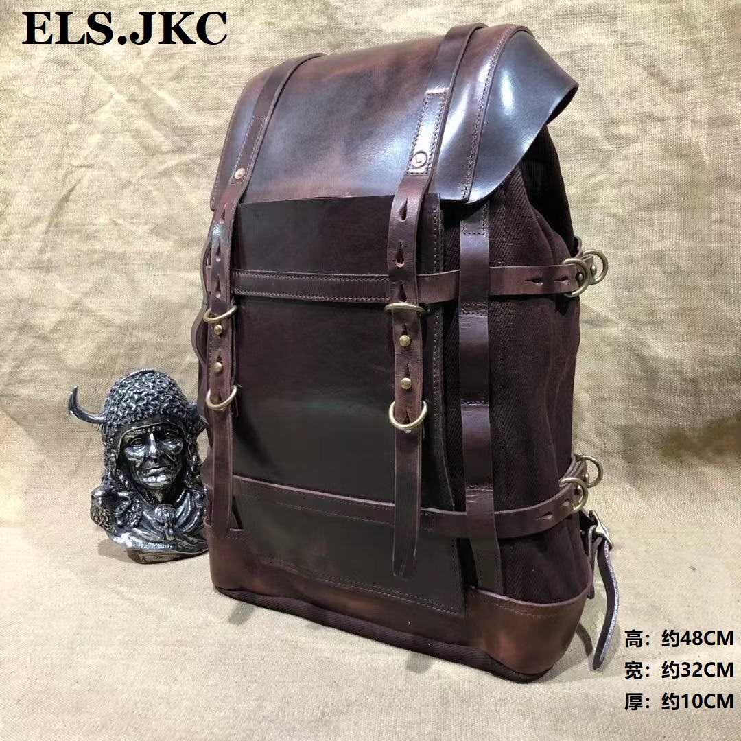 ELS.JKC品牌纯手工缝制双肩包