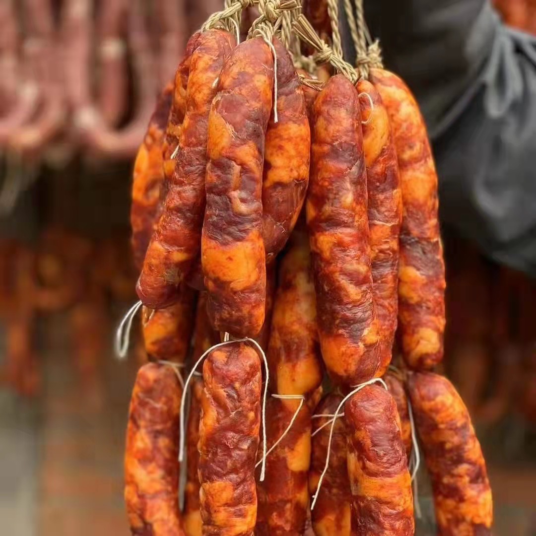（纯肉3/7肥瘦）恩施土家腊香肠农家腊肉手工灌制柴火烟熏川味香肠