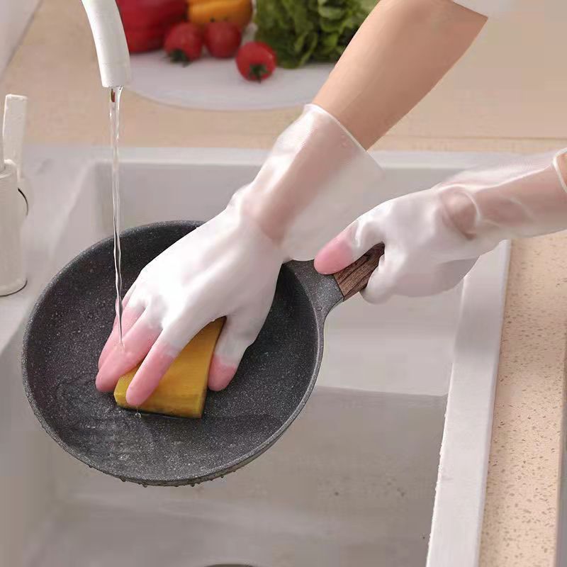 【结实耐用】洗碗手套家务防水手套洗衣服洗菜厨房家用清洁手套刷锅