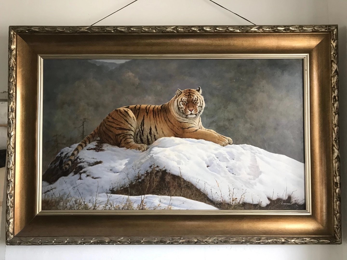 原创精品油画/虎虎生威/尺寸：70X120CM