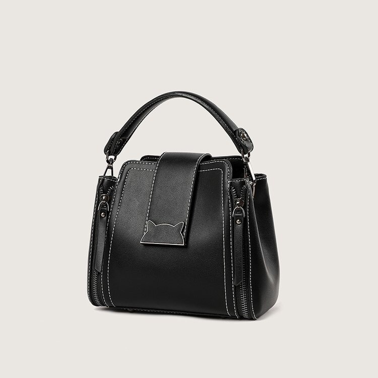 撤柜新款复古小猫包斜挎包可爱高端女包（8026）