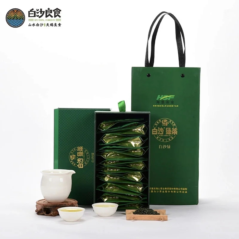 白沙绿茶160g盒茶汤绿润，清香回甘盒装原产地品牌好茶发货