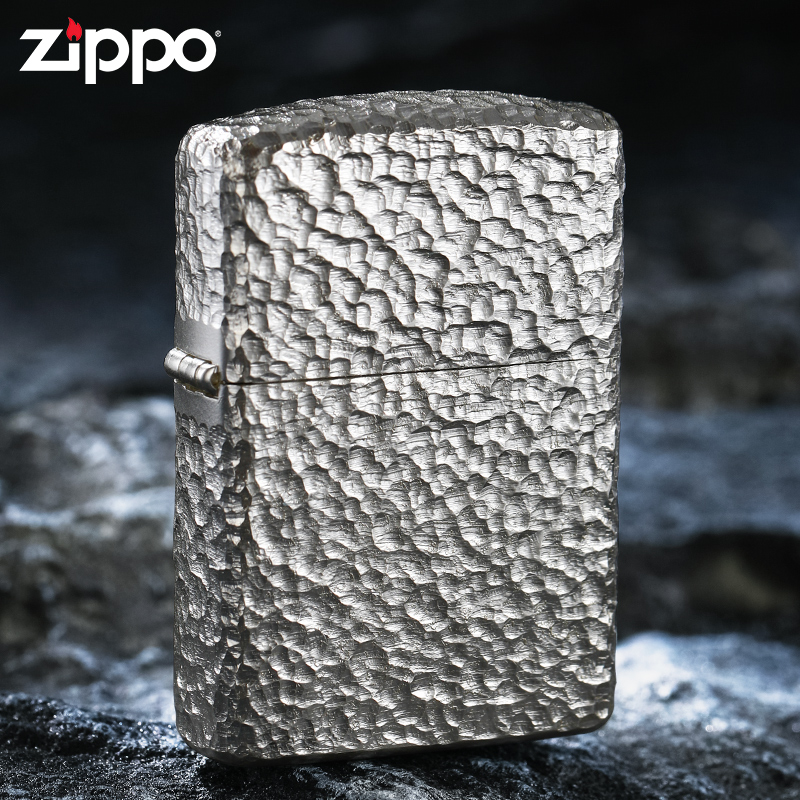 ZIPPO打火机DIY盔甲陨石坑男士个性防风原装高档精致送礼DY9910ZB