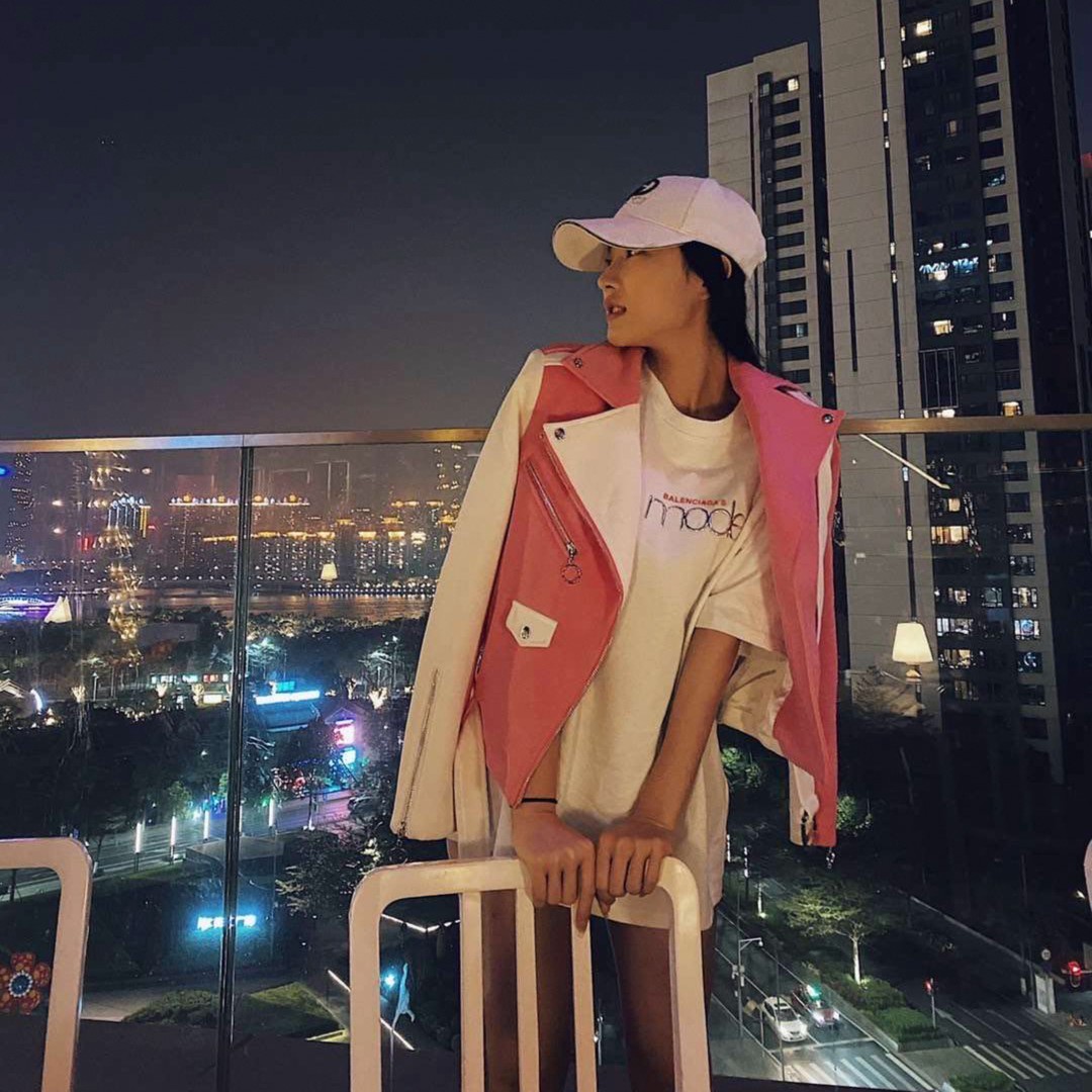 LBT原创独立设计百搭款休闲立体机车粉色拉链外套春秋春季上衣