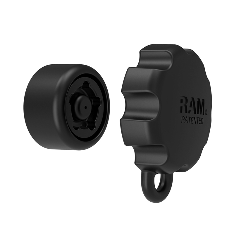 美国RAM 摩托车手机支架防盗锁 安全锁 防偷旋钮防偷防拆专用配件