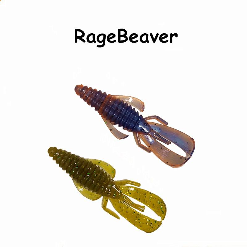 RageBeaver障碍虾路亚德州虾型软饵鲈鱼鳜鱼倒钓内德浮水姥姥虾