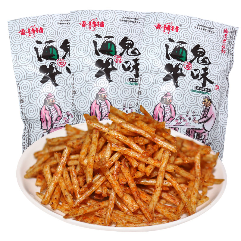 香铛铛酒鬼牛味辣条18克每包8090童年儿时怀旧零食小时候校园食品