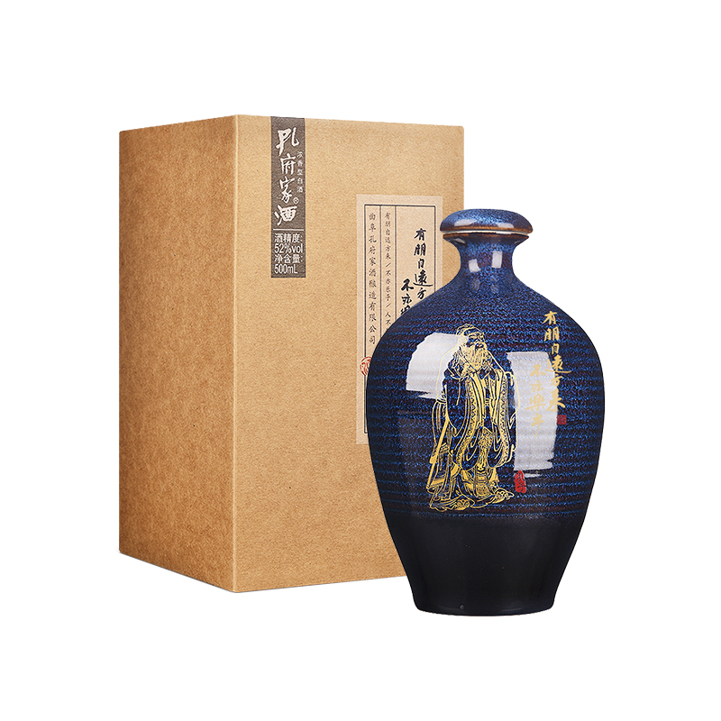 孔府家 彩陶  山东高度浓香型白酒优级 单瓶装52度500ml