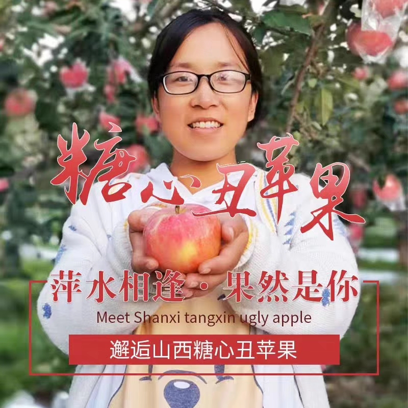 山西霜降红富士丑苹果包邮5斤9斤顺丰包邮(并非颗颗都有糖心)