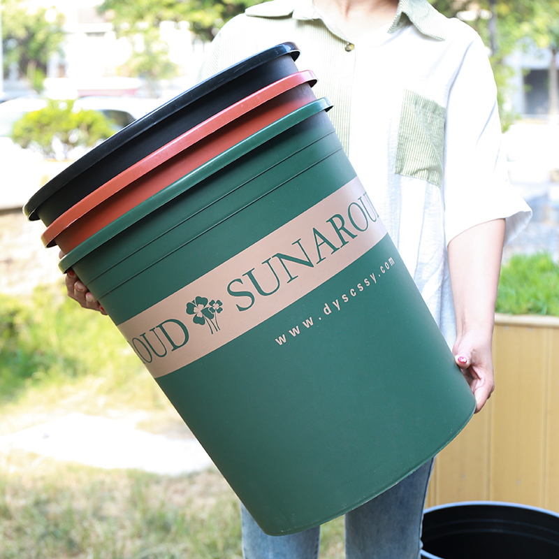塑料花盆处理特价室外家用种植月季果树盆加厚圆形特大号7加仑盆