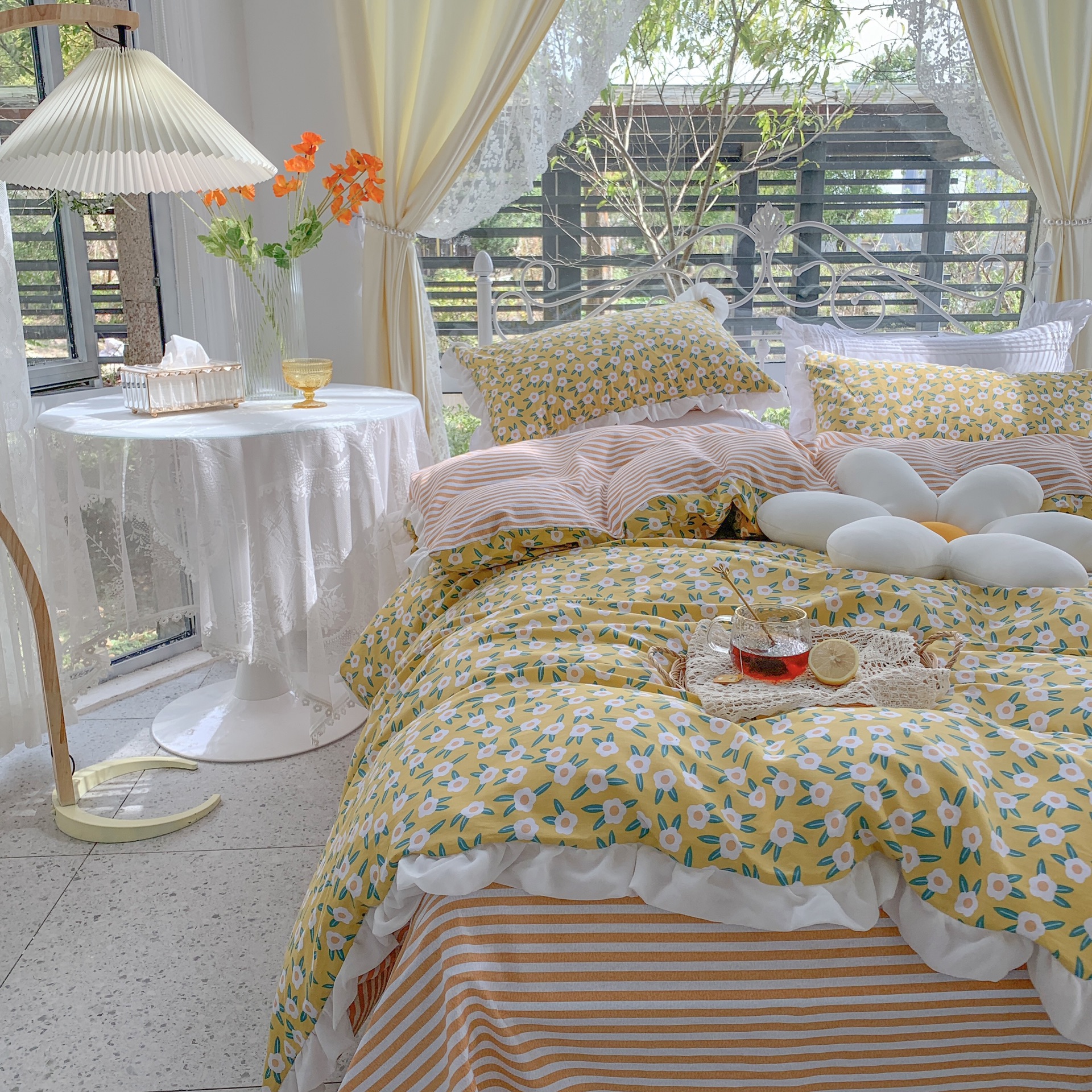 花边四件套-幸运花开