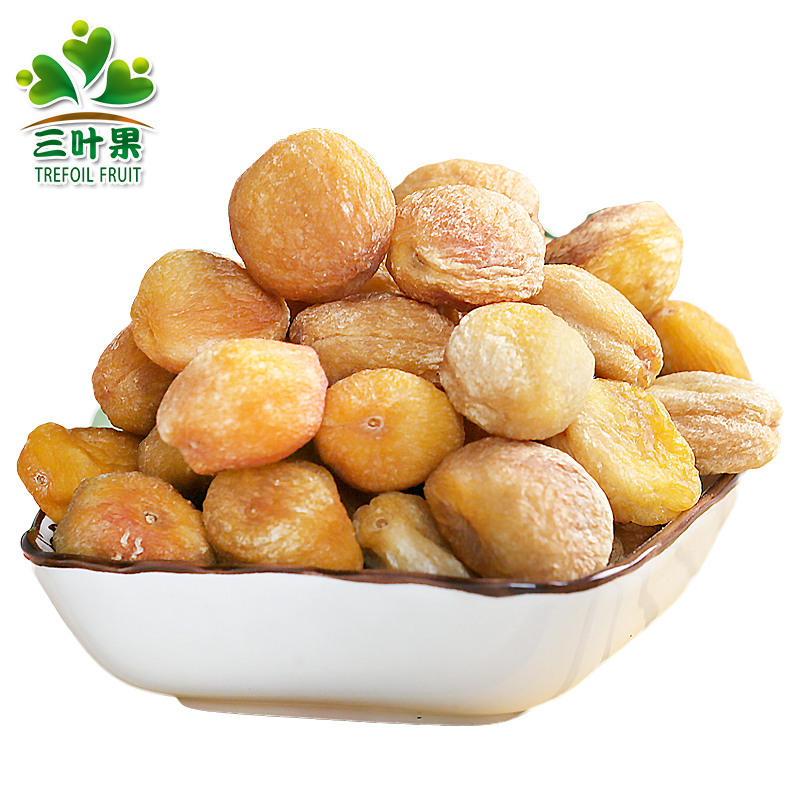 三叶果新疆库车小白杏干1斤/2斤精选品质香甜饱满原味健康美味