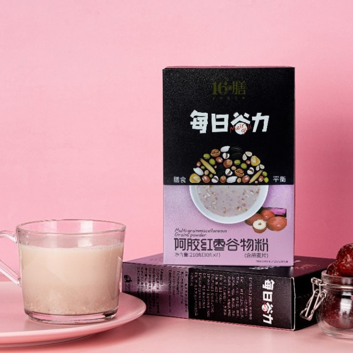 十六膳阿胶红枣谷物粉210g/盒健康轻食膳食代餐方便早餐即食冲饮