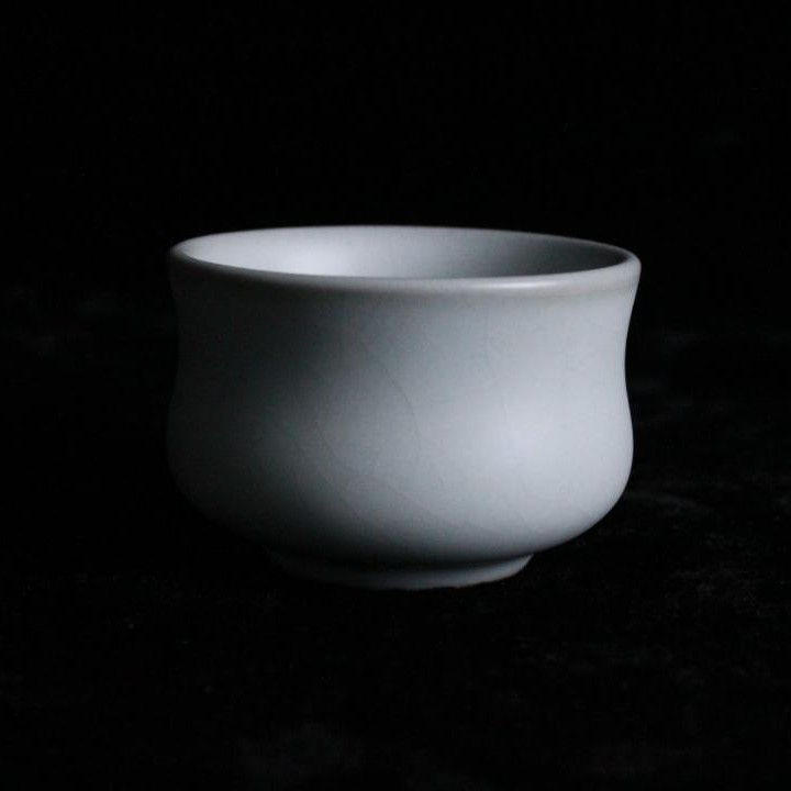 王振宇月白聚财杯大师作品收藏品茶具匠心之作
