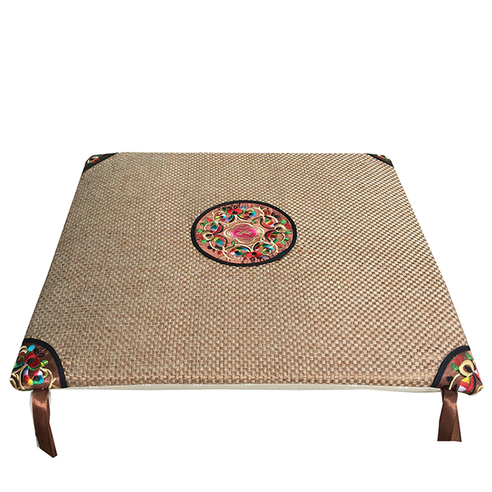 中式坐垫红木沙发圈椅子垫茶椅餐椅垫防滑垫刺绣座垫圆垫办公家用