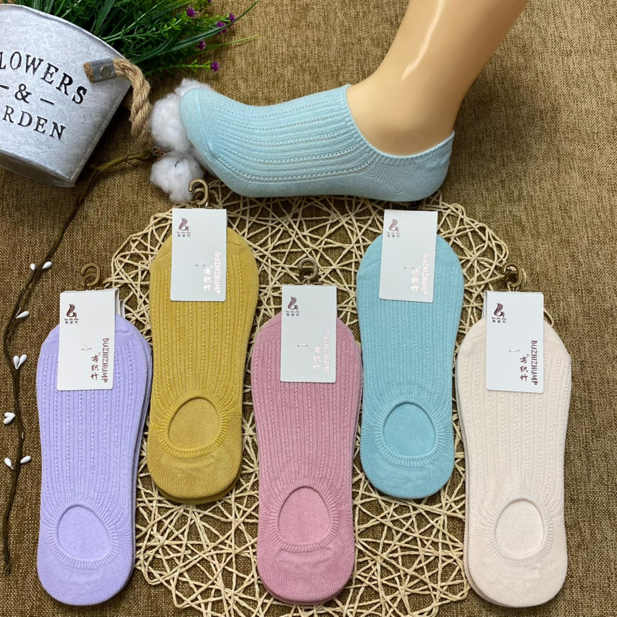 星动袜子女网眼隐形袜 夏款薄款船袜夏季吸汗透气棉袜女浅口短袜