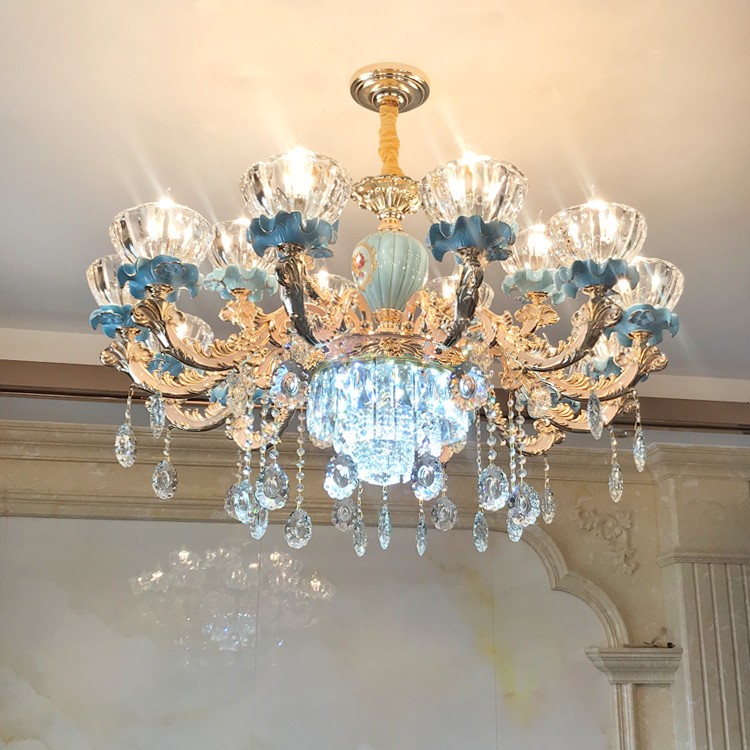 法式吊灯轻奢客厅餐厅卧室水晶灯大气简约家用复式楼奢华欧式吊灯