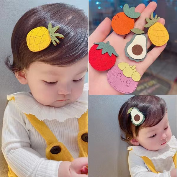 黄小妞宝宝魔术贴 可爱简约婴儿不伤发碎发刘海贴儿童头饰发饰