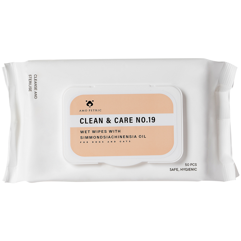 阿默宠物霍霍巴油宠物清洁湿巾单包装