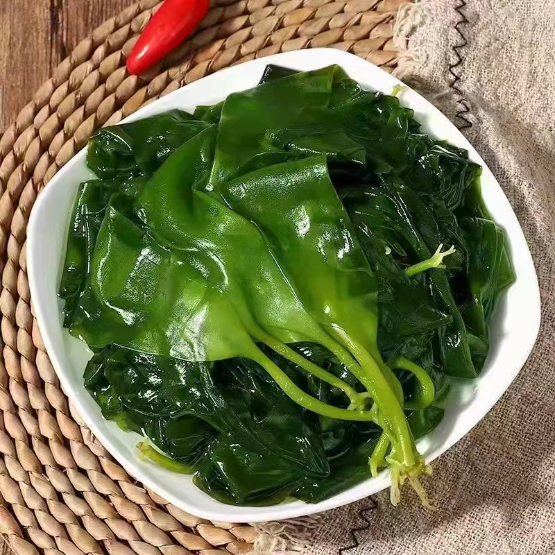 福建霞浦盐渍海带嫰苗新鲜脆爽500g/包腌制鲜嫩海带苗营养家用