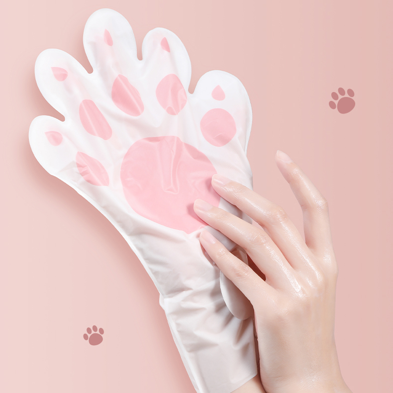 仙蒂奈儿山羊奶烟酰胺手膜 35g/对X5对（粉色猫爪）