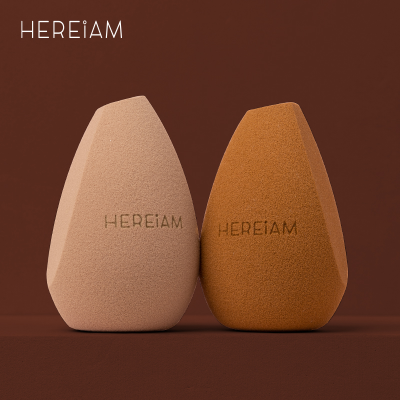 HEREIAM 粉扑美妆不吃粉干湿两用柔软粉底液散粉彩妆蛋 送袋子
