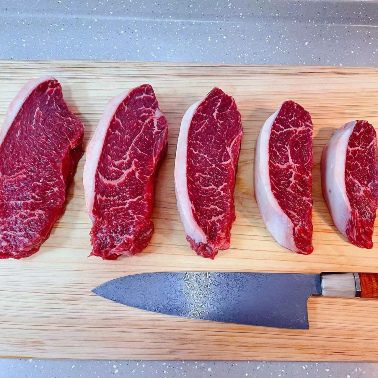 原切牛排澳洲和牛M6-7臀腰肉盖 1kg 厚切2cm  原切牛排 肉汁多