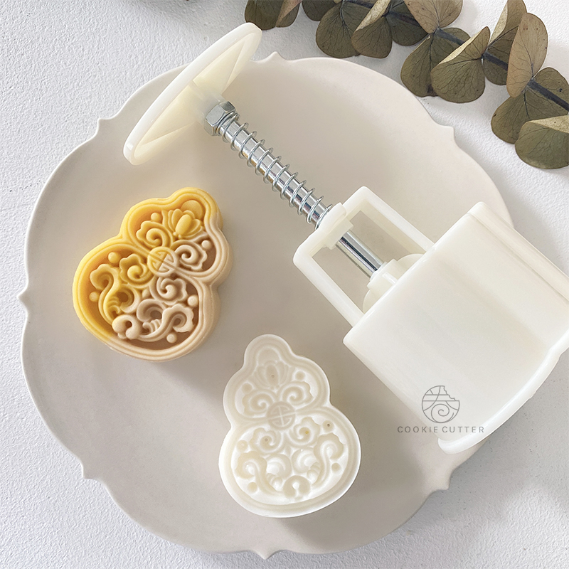 75g葫芦福禄月饼模具国潮古风广式月饼模国风桃山皮月饼模