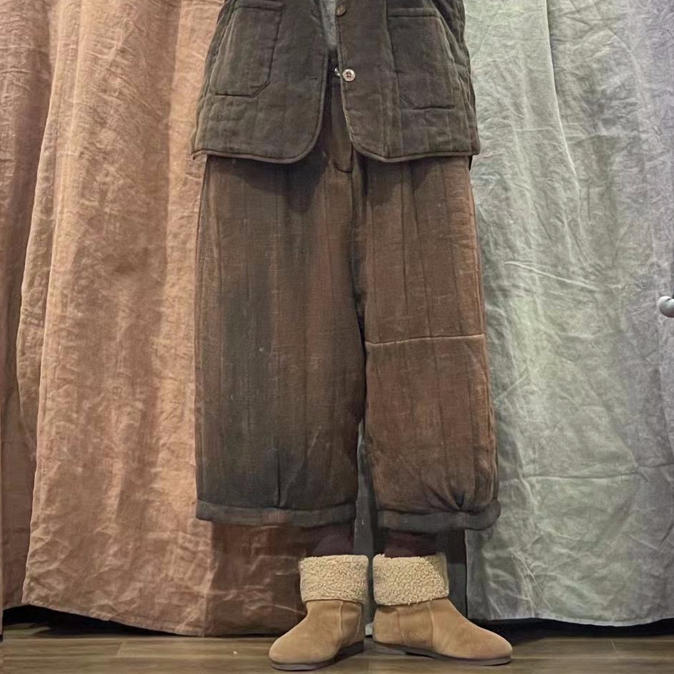 疯子原创设计棉裤08062