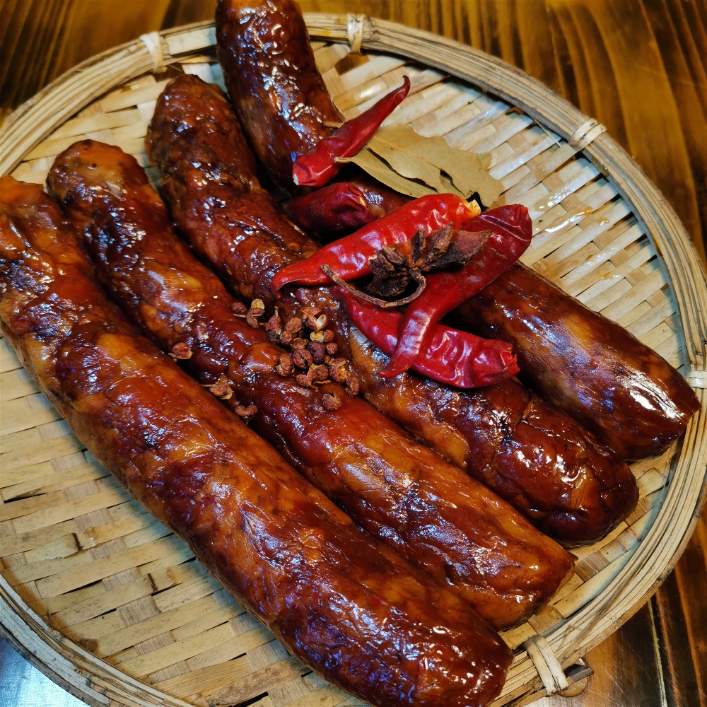 【纯肉香肠】麻辣/原味/甜味农村柴火香肠腊肠特产鲜土猪肉制作