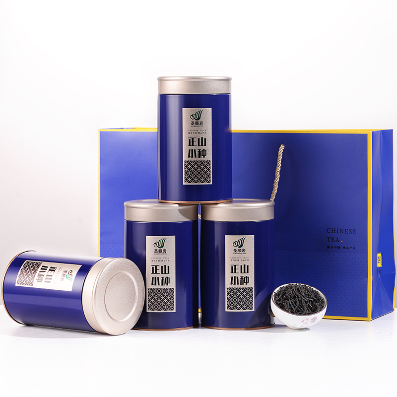 正山小种红茶武夷山正宗原产高山浓香型新茶叶4罐装500g送手提袋