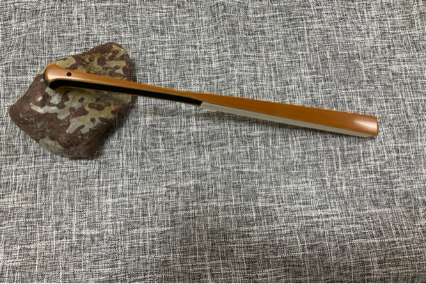 浙派非遗刘国杰师傅制95寸16方老料边乌木芯半月头手工折扇