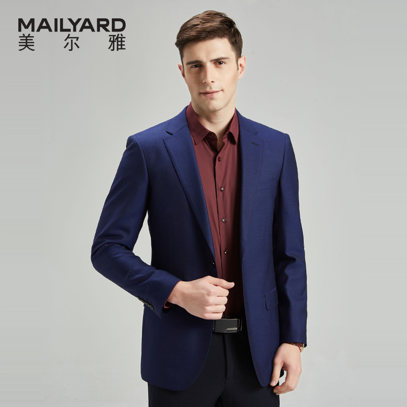 MAILYARD/美尔雅西服单件 桑蚕丝西服单件 男士羊毛单西上衣 440