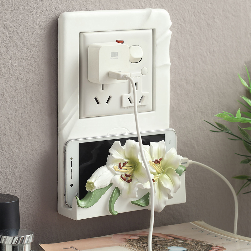 欧式开关贴墙贴创意插座贴树脂开关套保护套防尘罩装饰贴双位