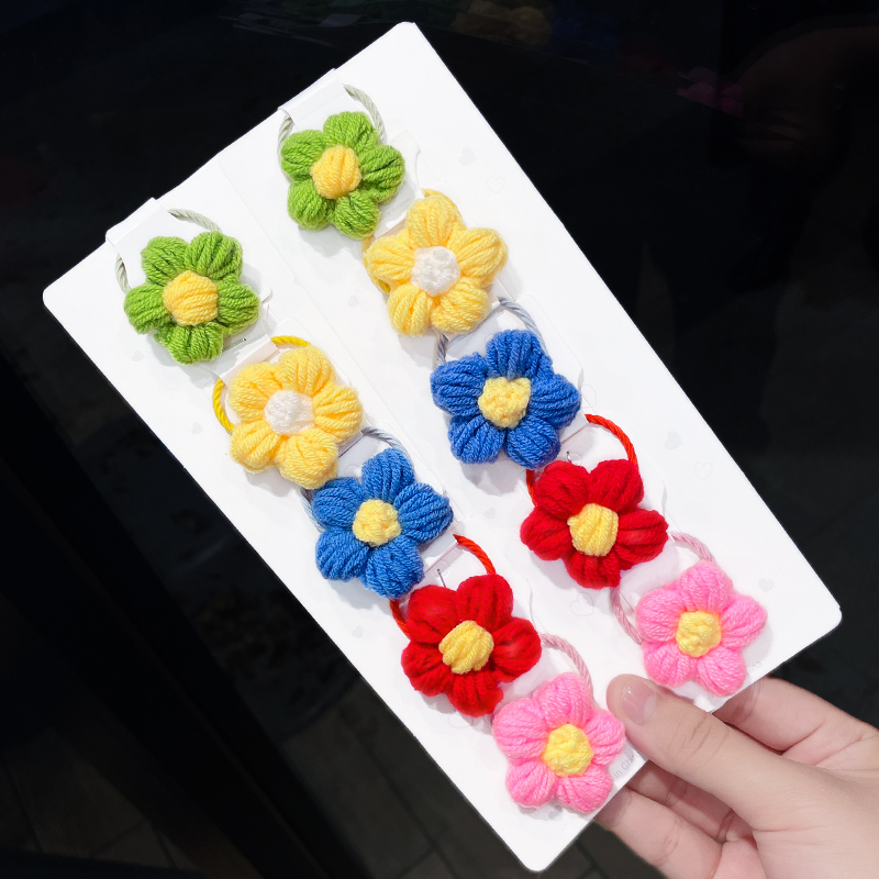 可爱儿童头绳小女孩橡皮筋小花朵发夹宝宝发圈发绳头饰扎辫子发饰