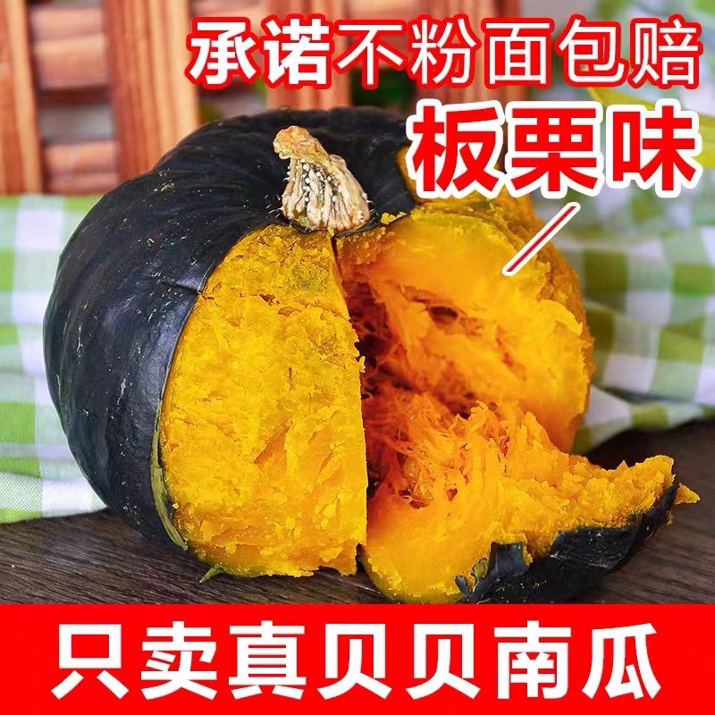 《推荐》山东贝贝南瓜 香甜粉糯 宝宝辅食 4.5斤 非板栗南瓜