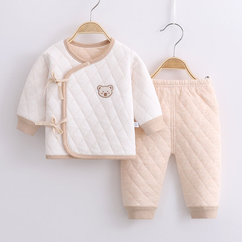 新生婴儿衣服保暖秋冬0-3个月男女宝宝内衣套装刚出生婴幼儿棉服