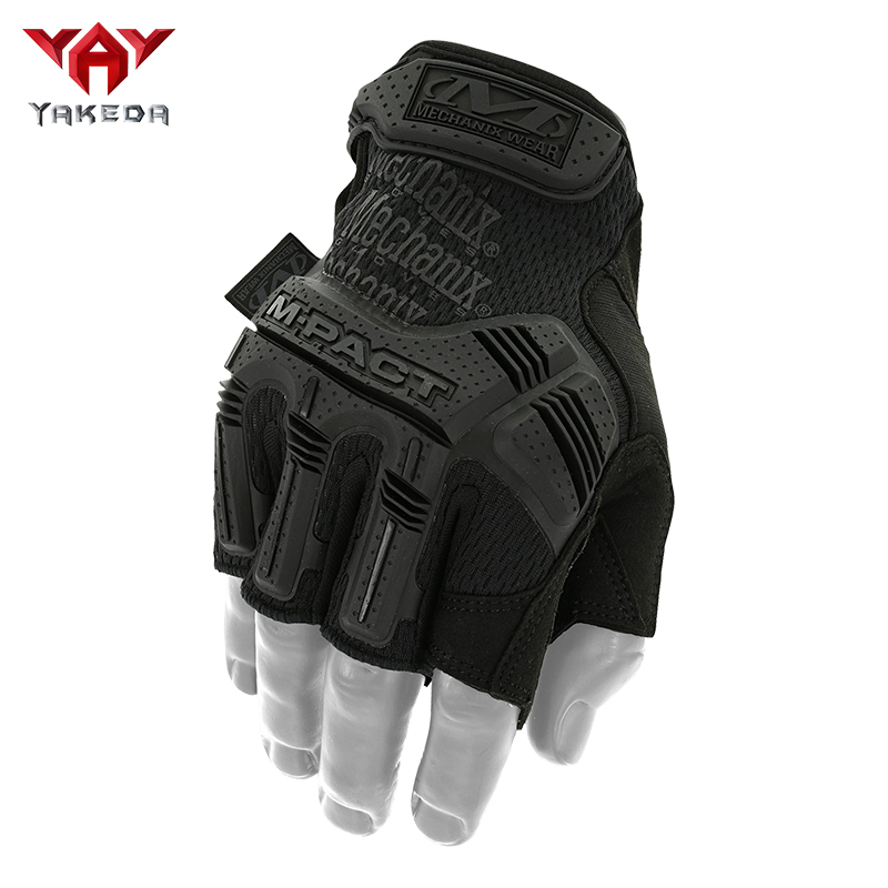 美国进口Mechanix Wear M-pact户外防护耐磨铠甲半指战术手套