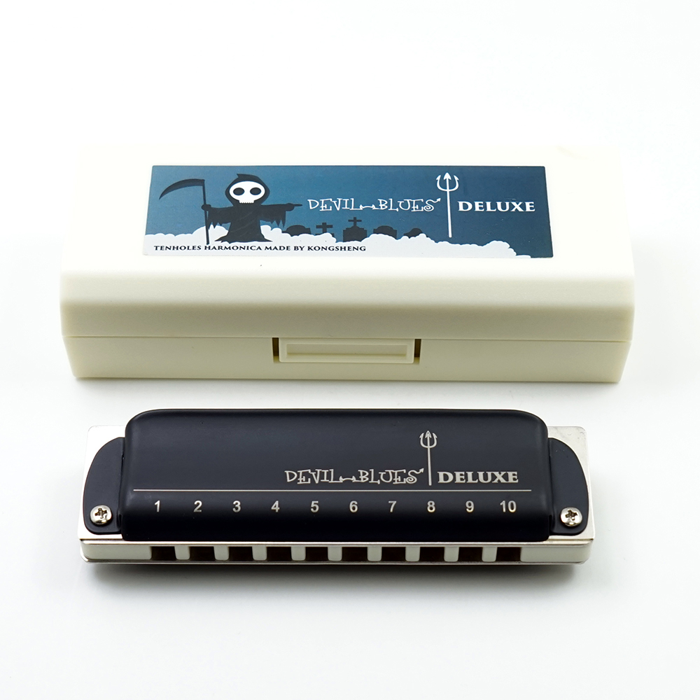 Devil Blues Deluxe 布鲁斯蓝调10孔初学口琴演奏初学者专业精品