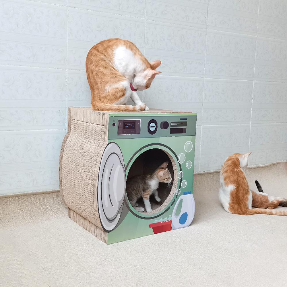 多只肥猫适合洗猫机猫抓板