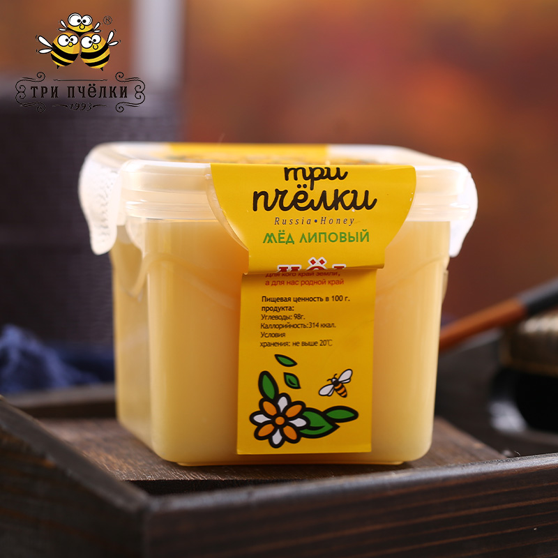 【锋哥小店】特里普乔卡天然蜂蜜俄罗斯原装进口椴树蜜600g