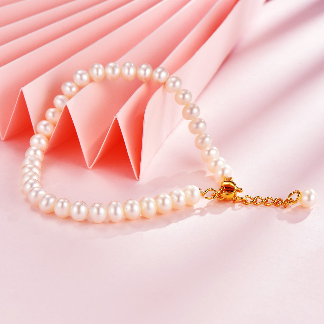 锆石（处理）【PINKBOX】 贝珠手链 小众设计ins风