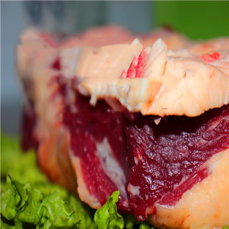 锡林浩特草地散养 原切 黄牛 牛胸口 脆爽 烧烤 烤肉 原肉2.5kg