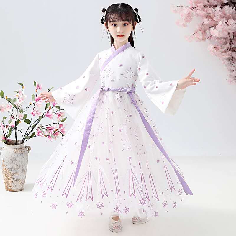 牵手门同款裙子走红仙女裙古装中国风古风长裙甜美