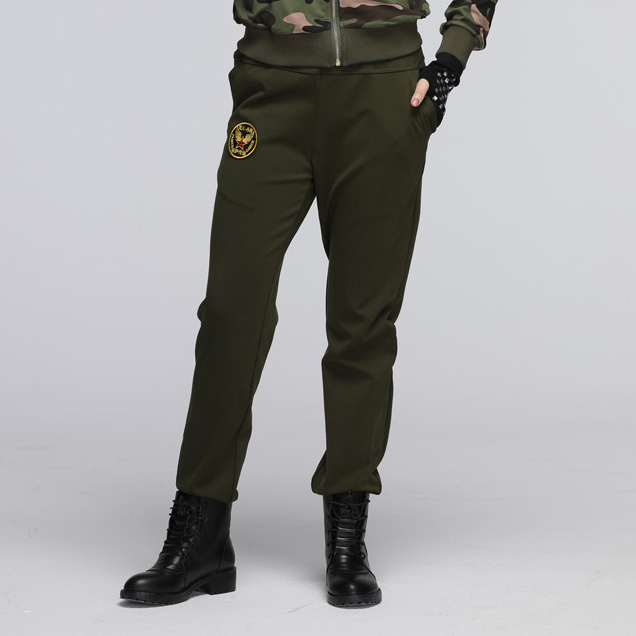 水冰舞单条迷彩长裤表演服广场舞户外休闲工装裤直筒KZ3002