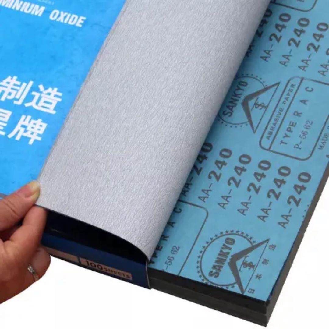 日本进口富士星干磨砂纸超细木工打磨油漆家具使用汽车文玩墙面白