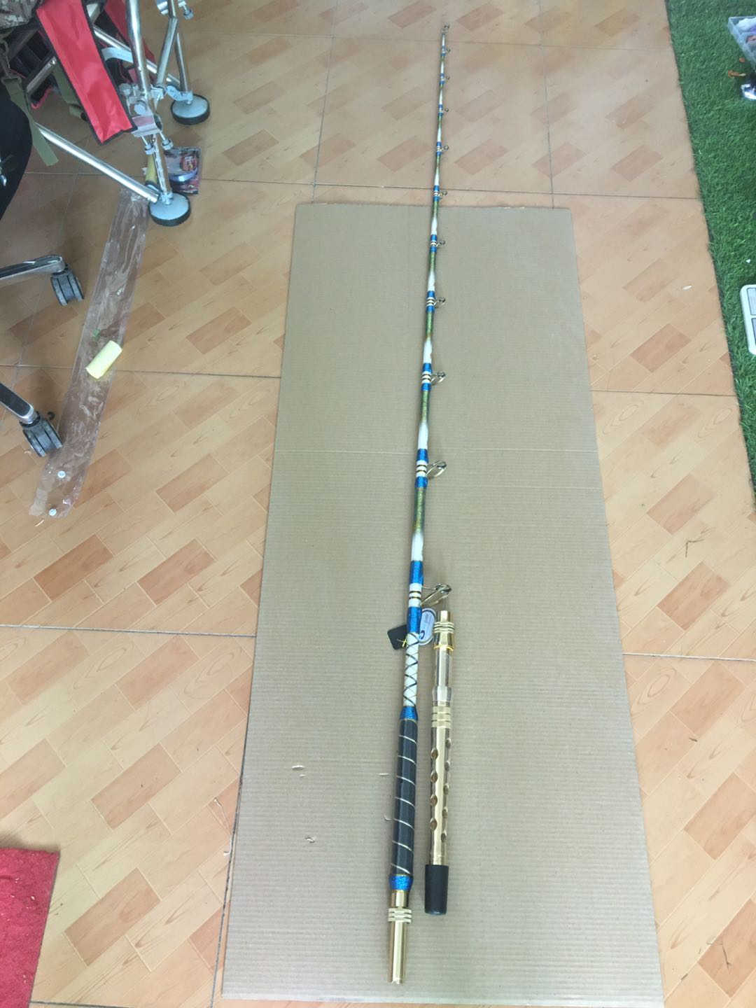 海钓船钓电动轮手工船竿400-800号，黑色定制款不能退换