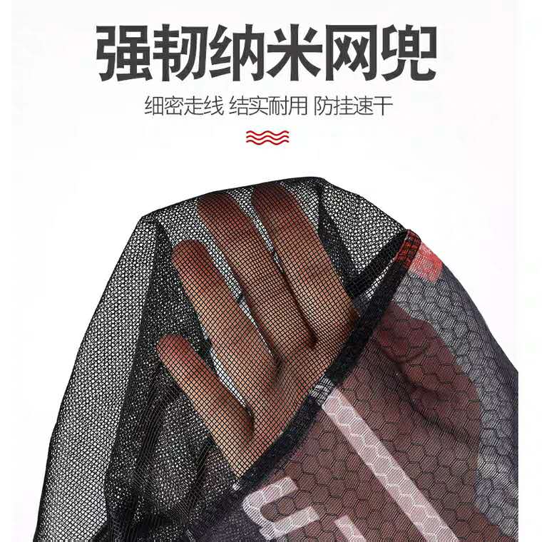 铝合金抄网头防挂钩细眼密眼捞鱼网兜超轻纳米加深网颜色随机发