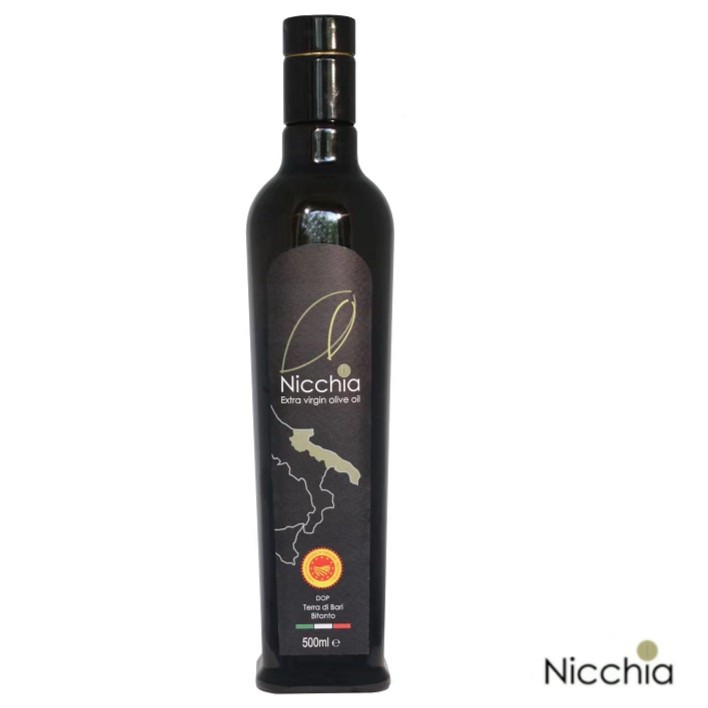 【Nicchia巴里保护源地初榨橄榄油1瓶*500ML】