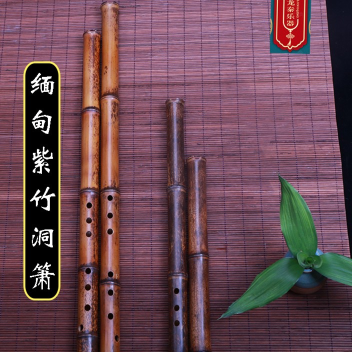 龙秦乐器___精品缅甸紫竹GFCDE成年教学洞箫_包邮_厂家直销民族